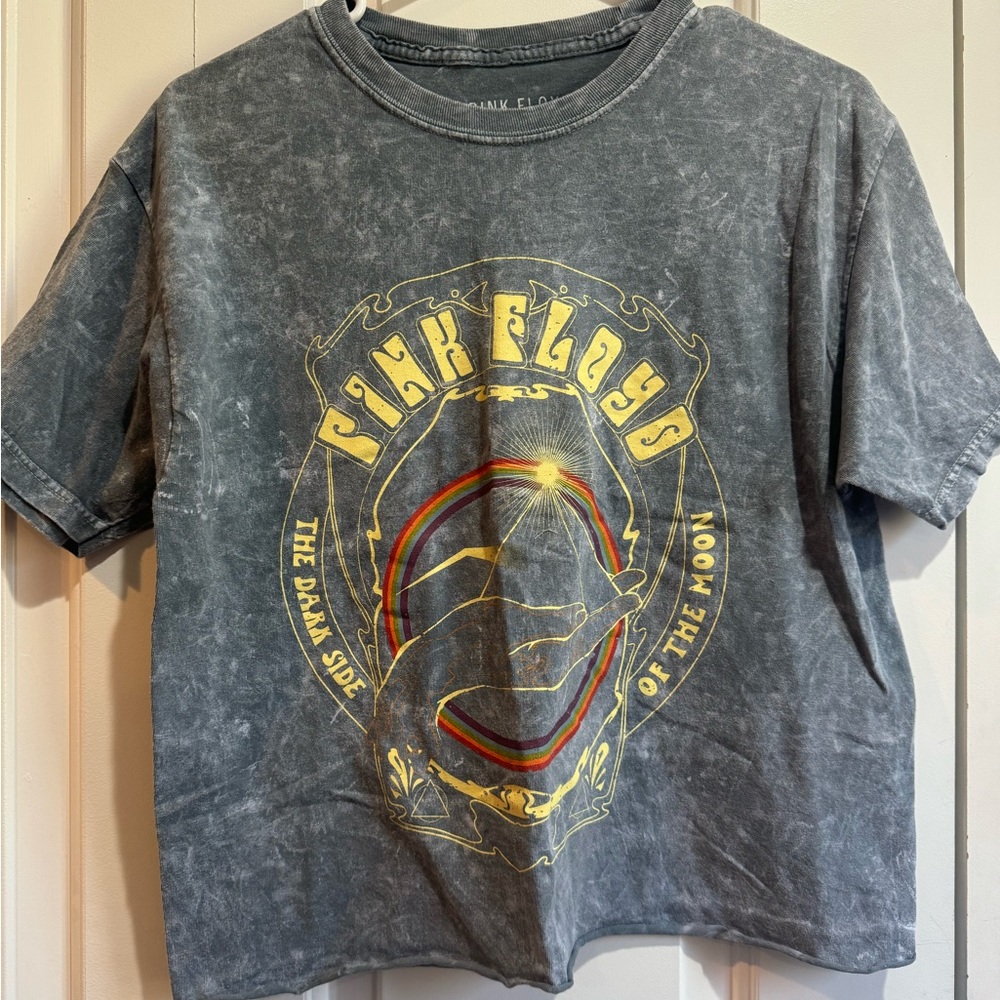 Pink Floyd cropped graphic tee